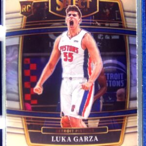 2021-22 Select Luka Garza Silver Prizms RC #22 Pistons