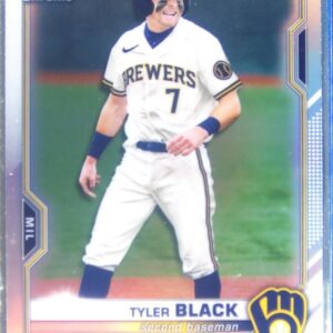 2021 Bowman Draft Tyler Black Chrome Refractor #BDC-200 Brewers