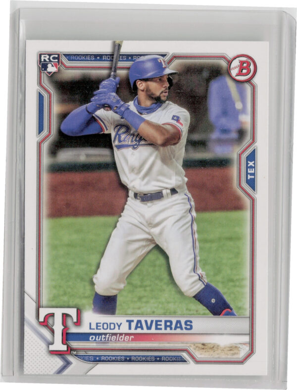 2021 Bowman Leody Taveras RC #18 Rangers