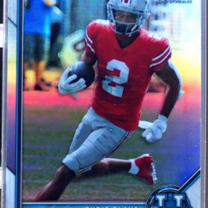 2021 Bowman University Chris Olave Chrome Refractors #14 Buckeyes First