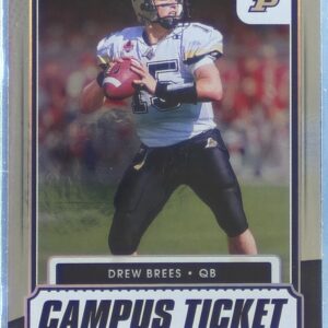 2021 Contenders Draft Picks Drew Brees Campus Ticket #21 Boilermakers