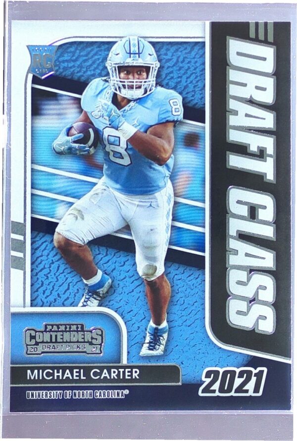 2021 Contenders Draft Picks Michael Carter RC #30 Heels Draft Class