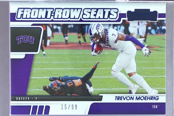 2021 Contenders Draft Picks Trevon Moehrig /99 #39 Frogs Draft Class Blue