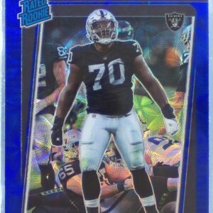 2021 Donruss Optic Alex Leatherwood Blue Scope #266 Raiders