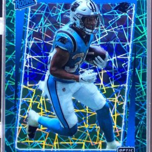 2021 Donruss Optic Chuba Hubbard Teal Velocity RC #225 Panthers