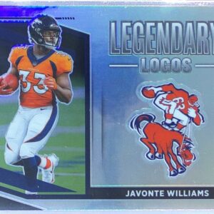 2021 Donruss Optic Javonte Williams #LL-6 Broncos Legendary Logos
