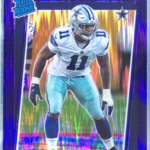 2021 Donruss Optic Micah Parsons Purple Shock RC #245 Cowboys