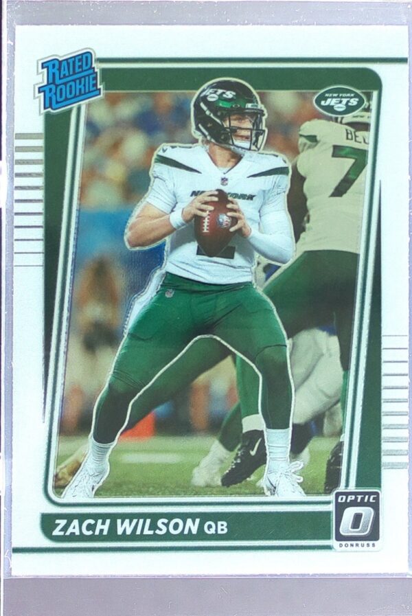 2021 Donruss Optic Zach Wilson RC #202 Jets