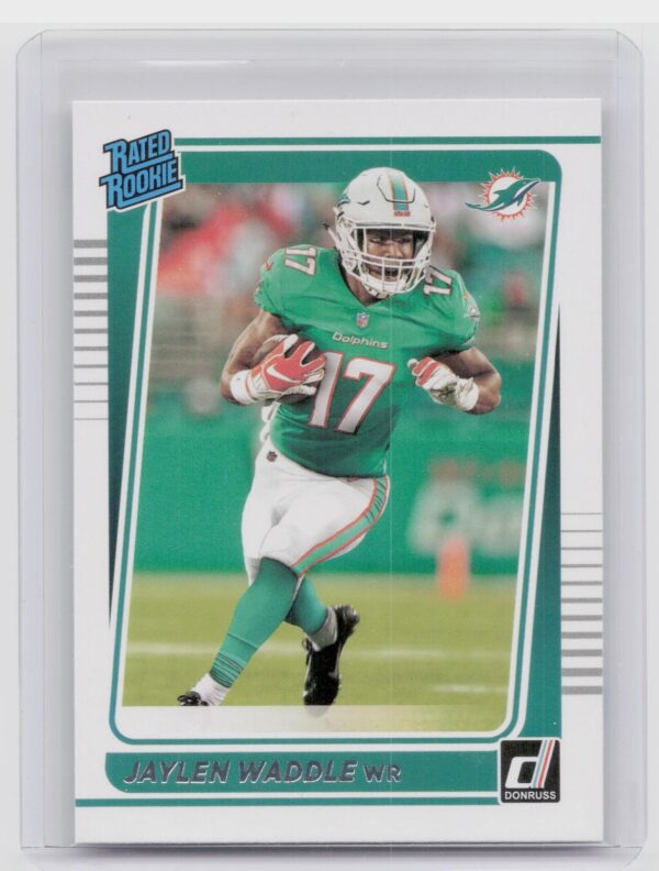 2021 Donruss Rated Rookie Jaylen Waddle RC #263 Dolphins