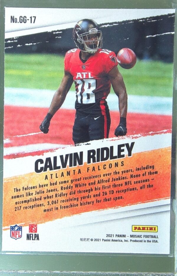 2021 Mosaic Calvin Ridley #GG-17 Falcons Got Game? - Image 3
