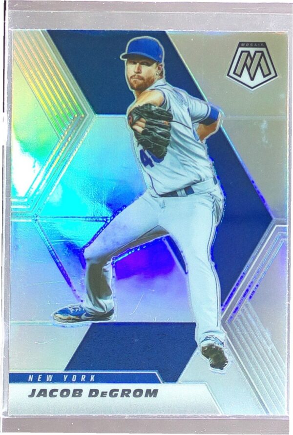 2021 Mosaic Jacob deGrom Silver Prizm #97 Mets