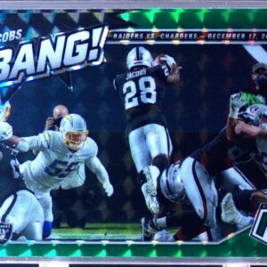 2021 Mosaic Josh Jacobs #B-10 Raiders Bang! Mosaic Green