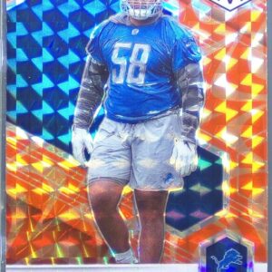 2021 Mosaic Penei Sewell Prizm Reactive Orange RC #370 Lions