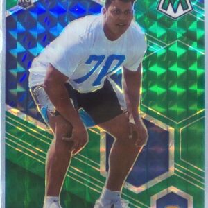 2021 Mosaic Rashawn Slater Prizm Green RC #371 Chargers