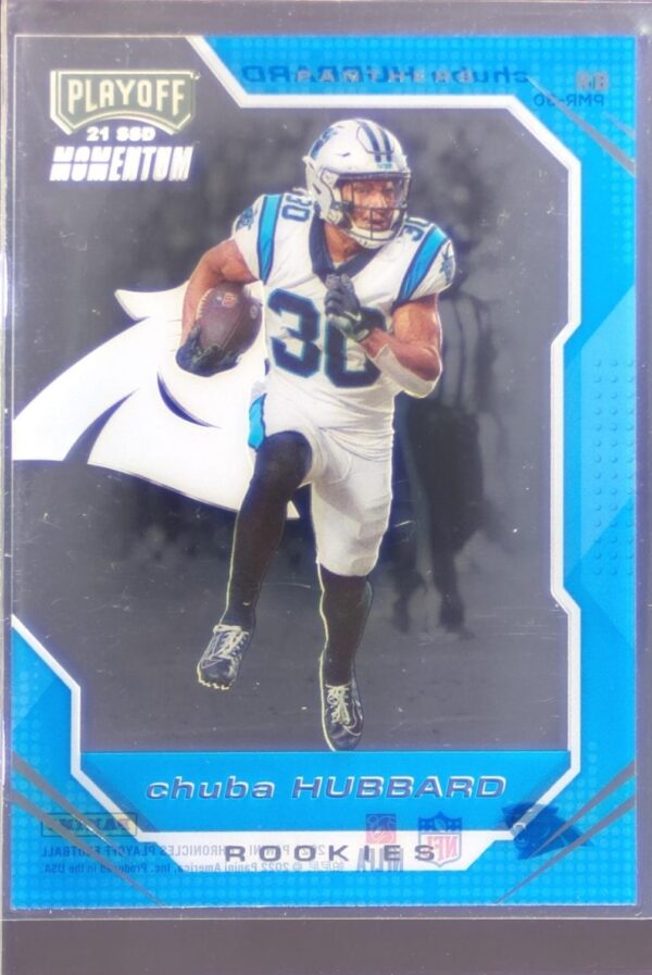 2021 Panini Chronicles Chuba Hubbard #PMR-30 Panthers Playoff Momentum Rookies