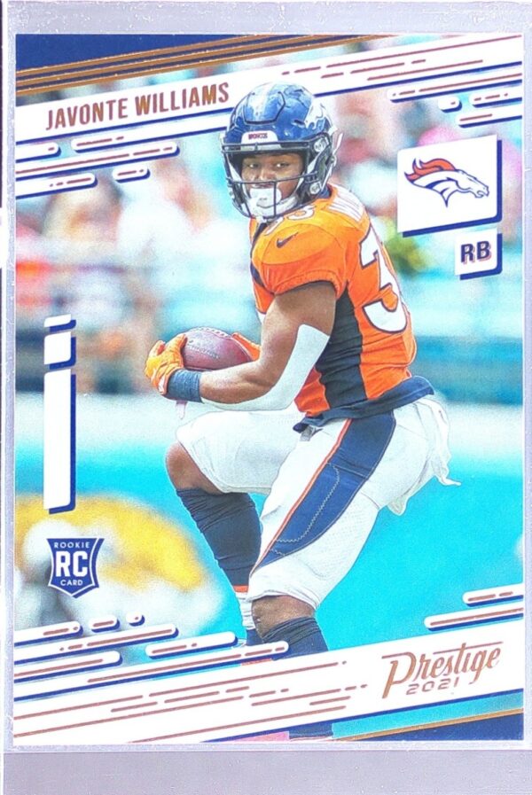 2021 Panini Chronicles Javonte Williams RC #226 Broncos Prestige Rookies Update
