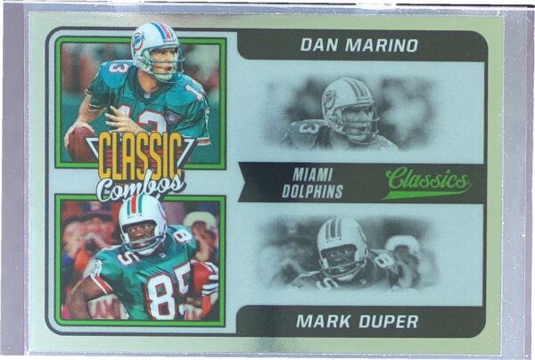 2021 Panini Classics Dan Marino / Mark Duper #CC-DMA Dolphins Classic Combos