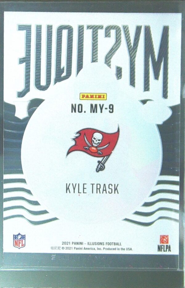 2021 Panini Illusions Kyle Trask RC #MY-9 Buccaneers Mystique Mosaic - Image 3