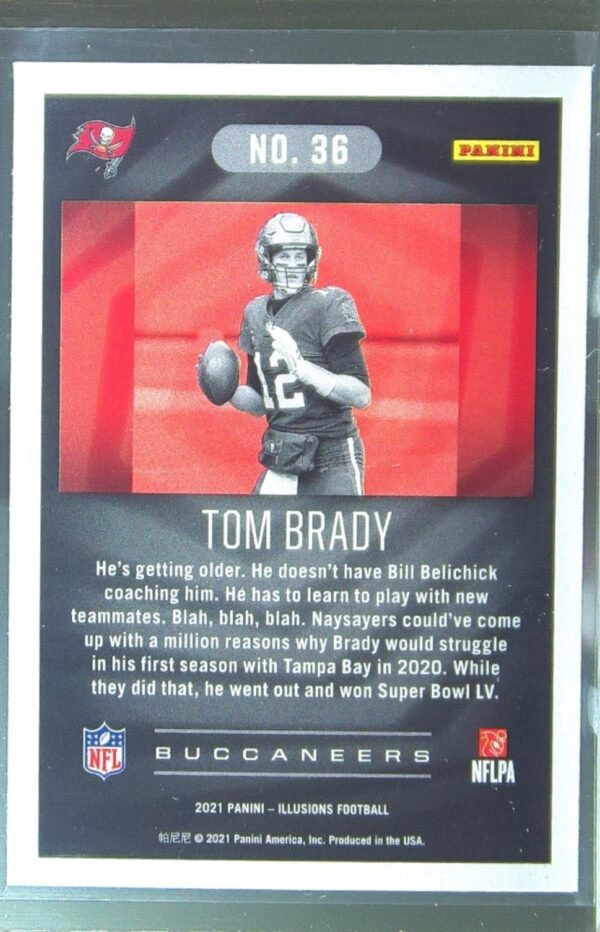 2021 Panini Illusions Tom Brady #36 Buccaneers - Image 3