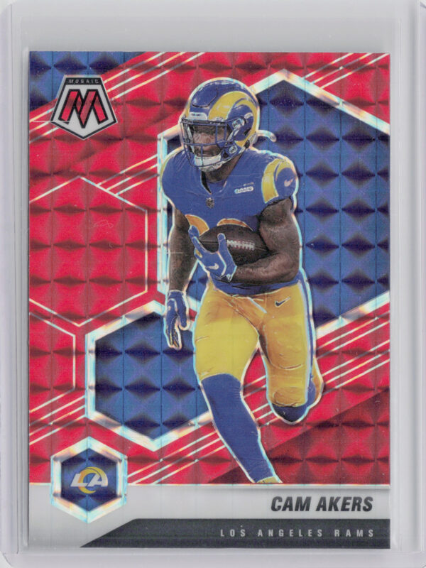 2021 Panini Mosaic Cam Akers Prizm Red #119 Rams