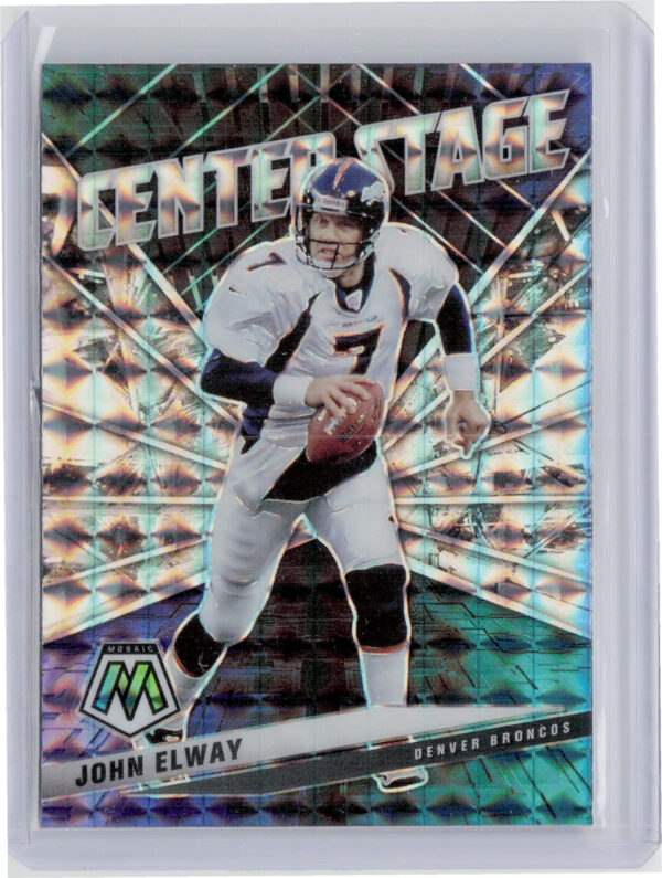 2021 Panini Mosaic John Elway #CS30 Broncos Center Stage