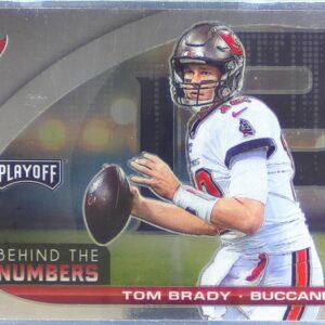 2021 Playoff Tom Brady #BTN-TBR Buccaneers Behind the Numbers