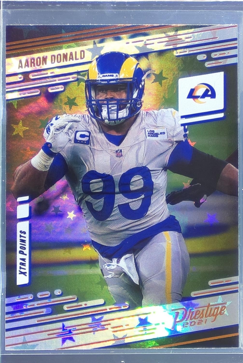 2021 Prestige Aaron Donald Xtra Points Astral #99 Rams