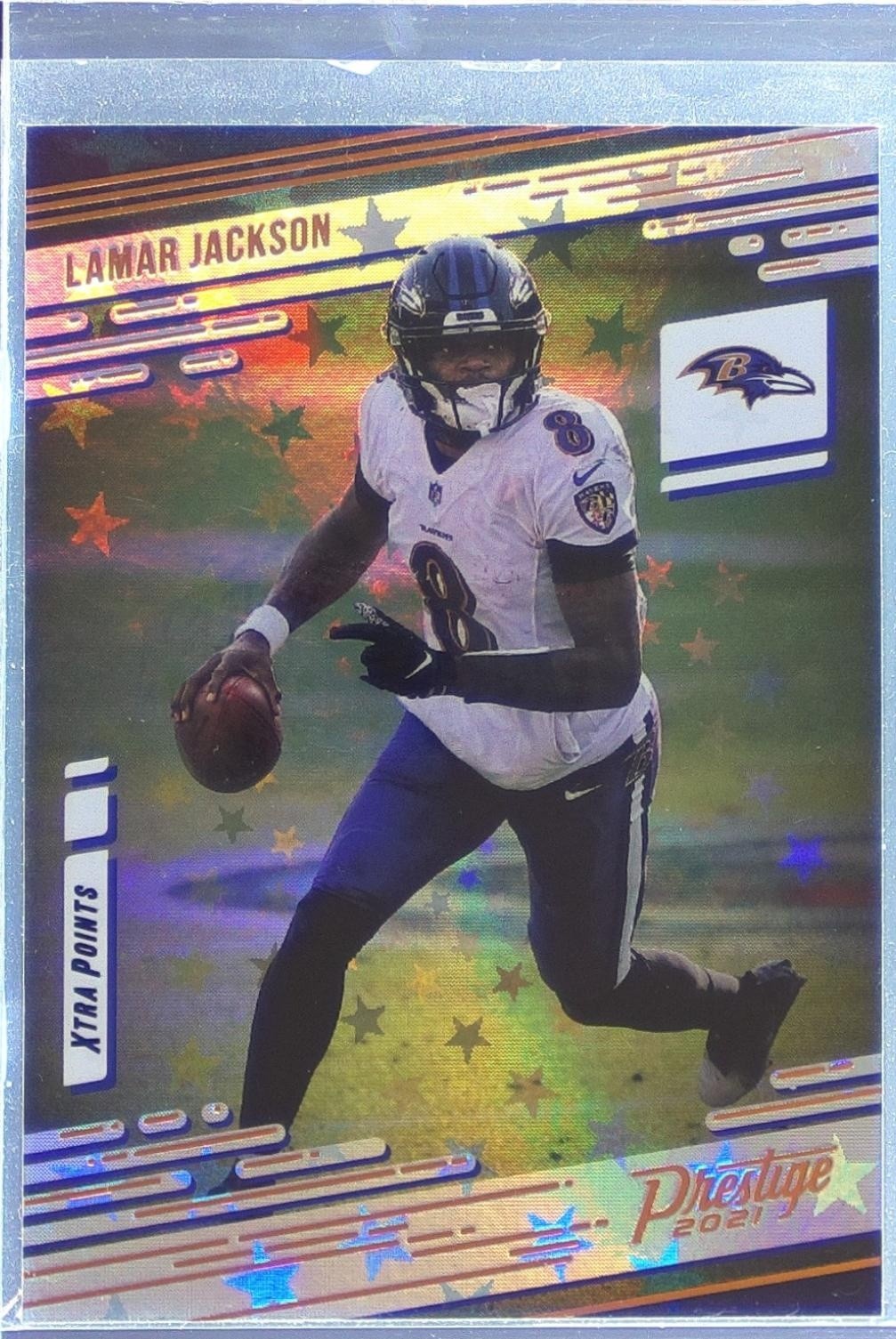2021 Prestige Lamar Jackson Xtra Points Astral #22 Ravens