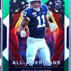 2021 Prizm Draft Picks Micah Parsons Green RC #188 Lions