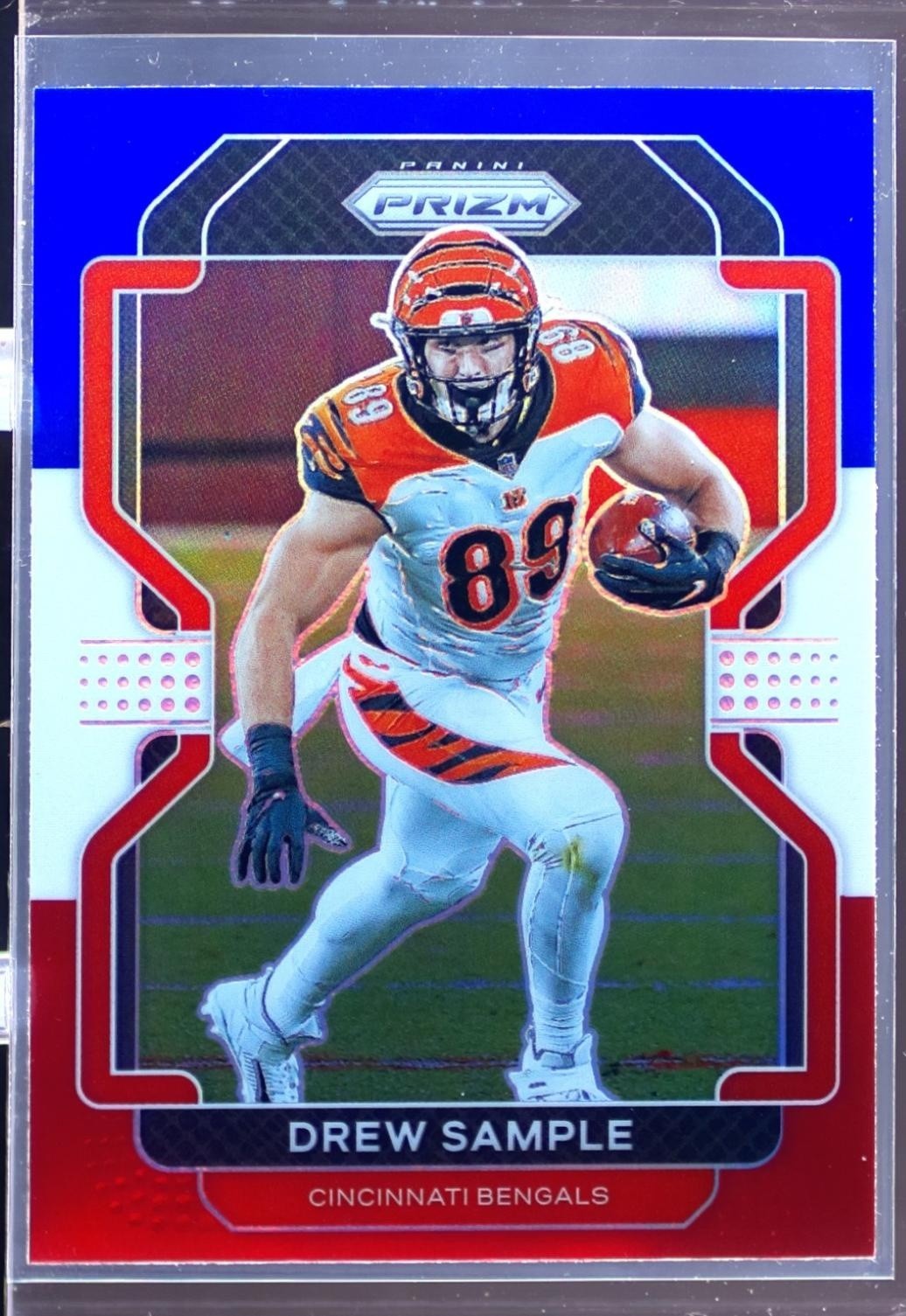 2021 Prizm Drew Sample Red White and Blue #272 Bengals