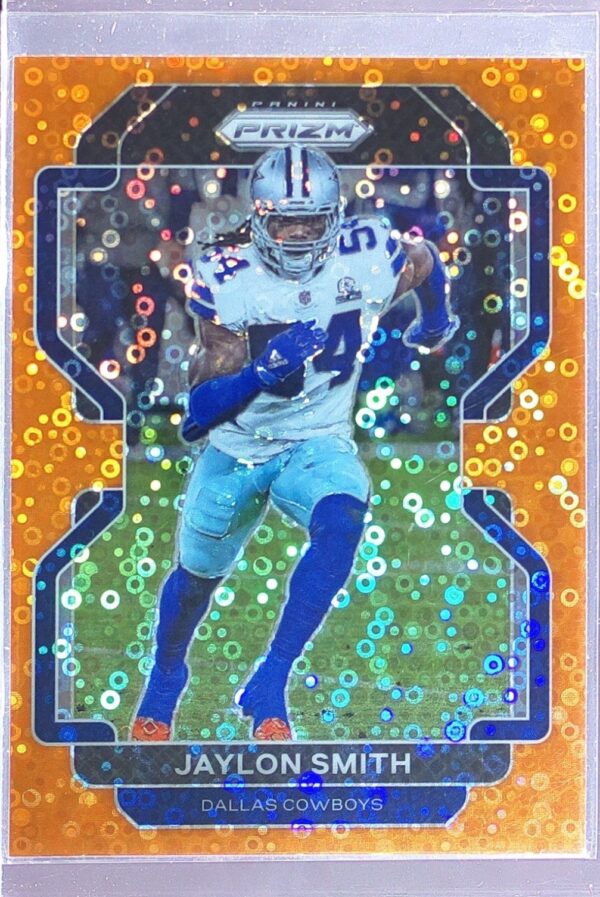 2021 Prizm Jaylon Smith Orange Disco RC #245 Cowboys