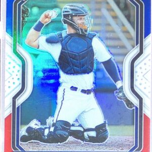 2021 Prizm Ryan Jeffers Red/White/Blue Prizm RC #30 Twins