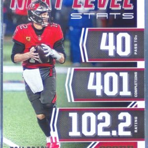 2021 Score Tom Brady #NL1 Buccaneers Next Level Stats