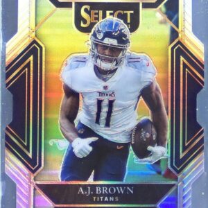2021 Select A.J. Brown Silver Prizm Die Cut #233 Titans