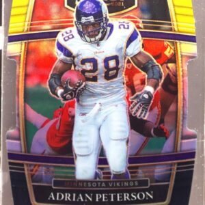 2021 Select Adrian Peterson Silver Prizm Die Cut #37 Vikings