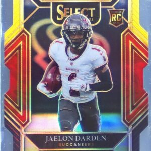 2021 Select Jaelon Darden Red and Yellow Prizm Die Cut RC #277 Buccaneers