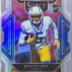 2021 Select Josh Palmer Silver Prizm Die-Cut RC #266 Chargers