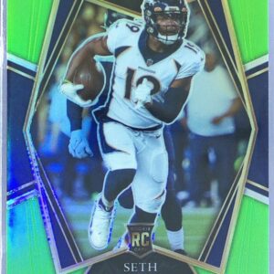 2021 Select Seth Williams Neon Green Prizm /49 #198 Broncos