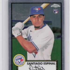 2021 Topps Chrome Platinum Anniversary Santiago Espinal RC #96 Jays