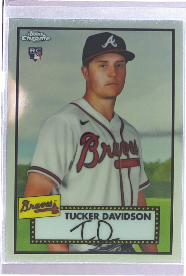 2021 Topps Chrome Platinum Anniversary Tucker Davidson RC #25 Braves