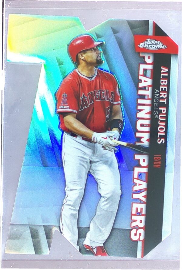 2021 Topps Chrome Update Albert Pujols #CPDC-25 Angels Platinum Players Die Cuts