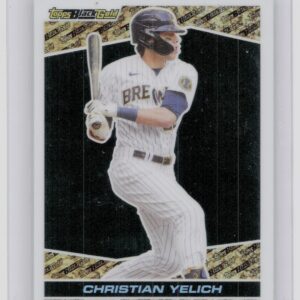 2021 Topps Chrome Update Christian Yelich #BGC-9 Brewers Topps Black Gold