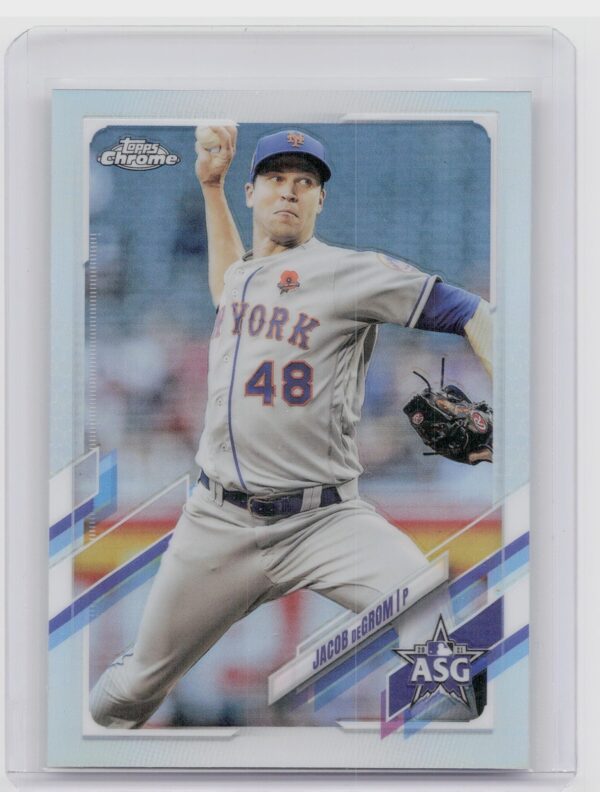 2021 Topps Chrome Update Jacob deGrom #ASG-10 Mets 2021 All Star Game