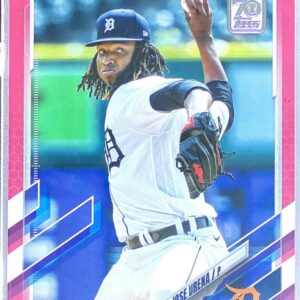 2021 Topps Update Jose Urena Mother's Day Hot Pink /50 #US9 Tigers