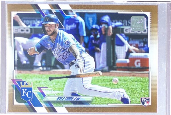 2021 Topps Update Kyle Isbel Gold /2021 RC #US220 Royals