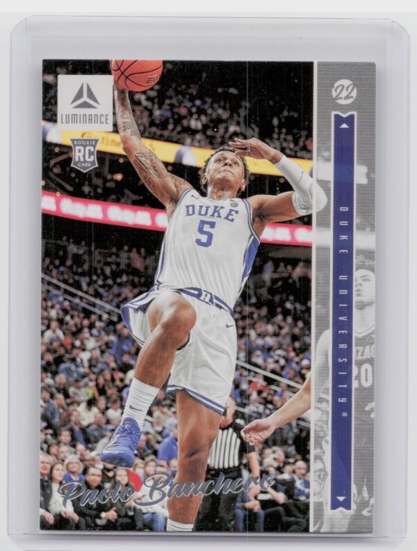 2022-23 Panini Chronicles Luminance Draft Picks Paolo Banchero #2 Duke