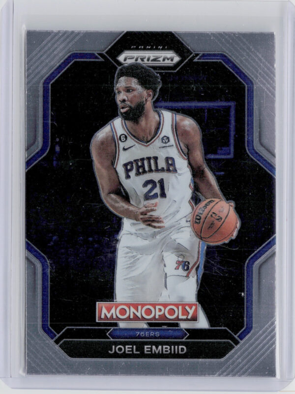 2022-23 Panini Prizm Monopoly Joel Embiid #PS5 76ers Prizm All Stars