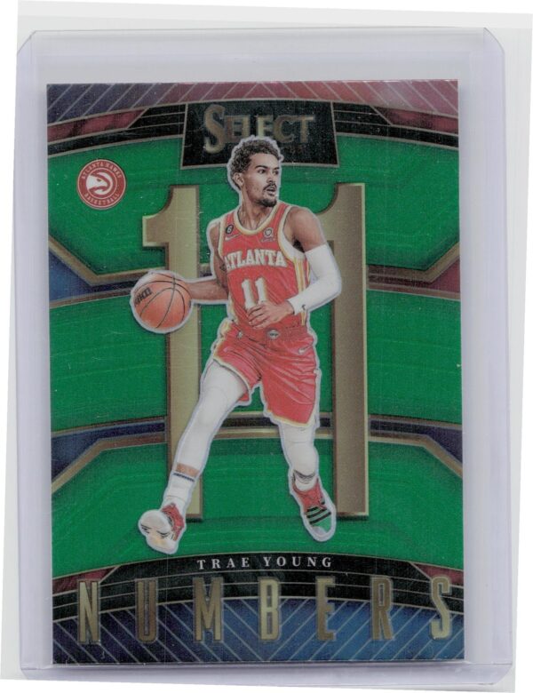 2022-23 Select Trae Young #12 Hawks Select Numbers Green