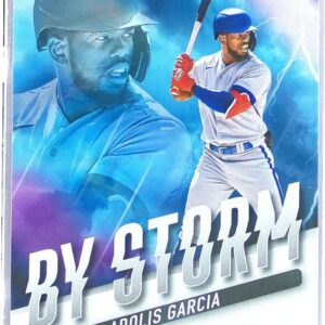 2022 Absolute Adolis Garcia /99 #BYS-5 Rangers By Storm Retail Red
