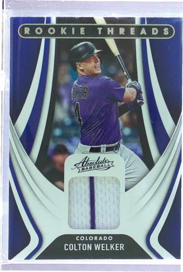2022 Absolute Colton Welker JSY RC #RT-WE Rockies Rookie Threads Retail